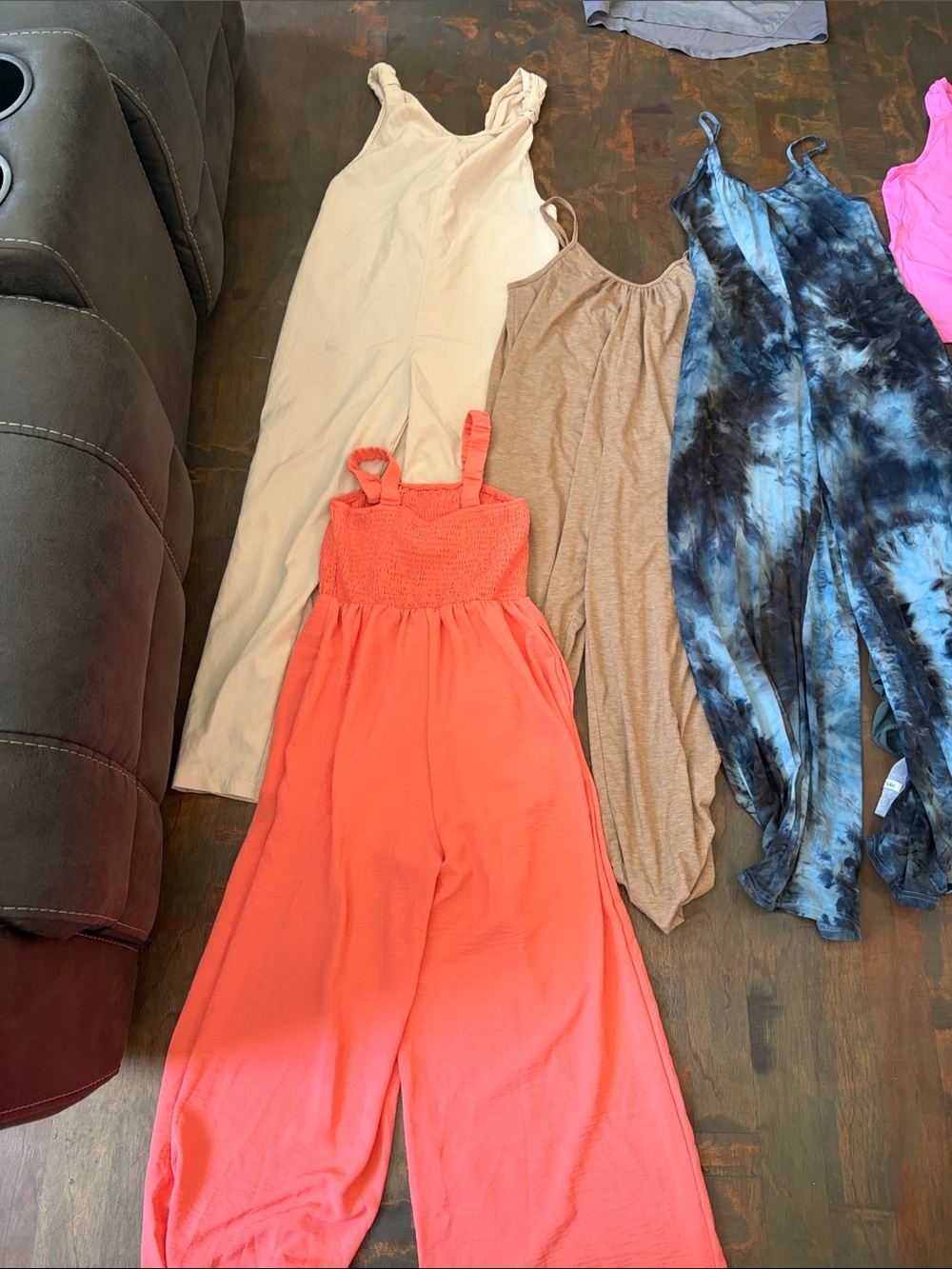 Women’s Wide-Leg Coral Jumpsuit